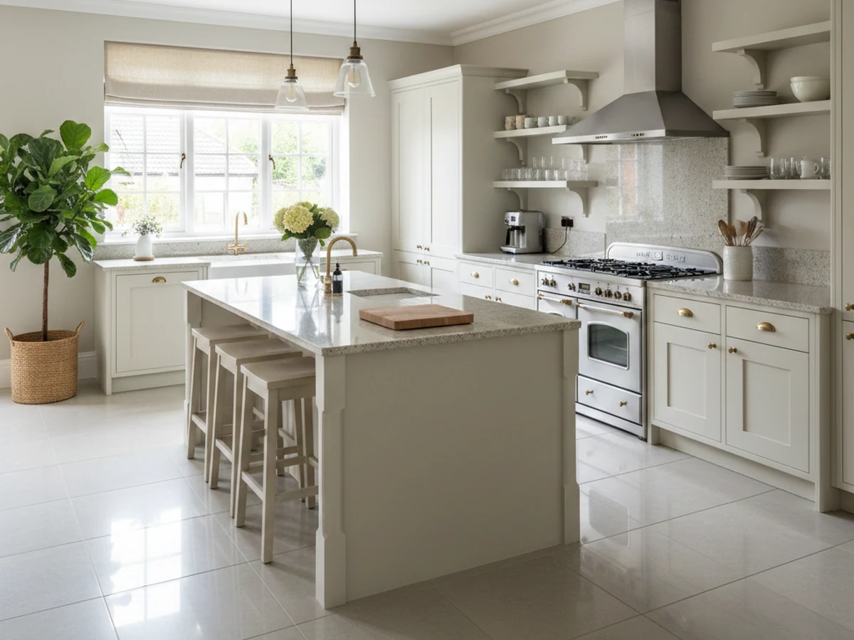 kitchen-fitters-off-white-shaker-island-bar-stools-large-windows-swansea-daffodil-carpentry kitchen fitters off white shaker island bar stools large windows swansea daffodil carpentry