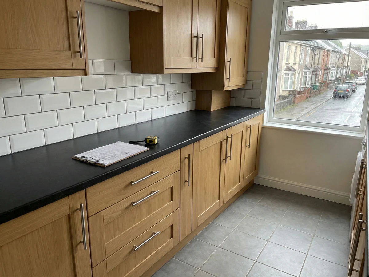 kitchen-fitting-oak-cabinets-side-view-detail-swansea-daffodil-carpentry kitchen fitting oak cabinets side view detail swansea daffodil carpentry