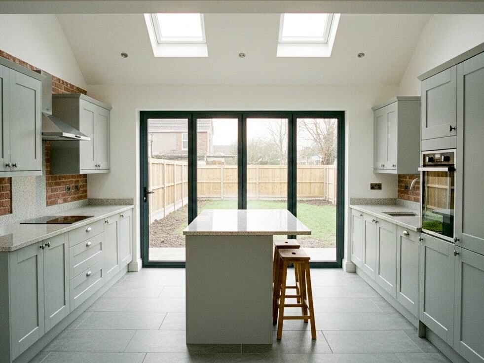 swansea kitchen extension built daffodil carpentry